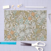 William Morris Golden Lily Blue Gold Classic Tissuepapier (Craft)