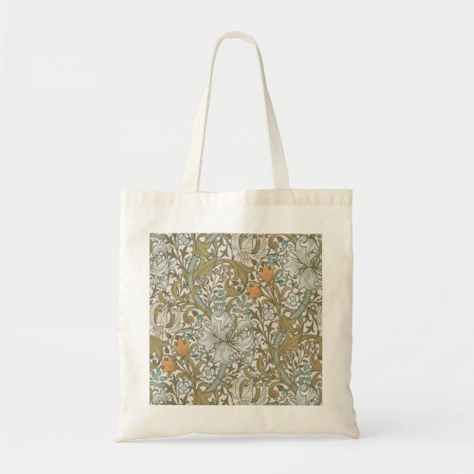 William Morris Golden Lily Blue Gold Classic Tote Bag (Voorkant)