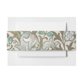 William Morris Golden Lily Blue Gold Classic Uitnodigingen Wikkel (Voorkant Voorbeeld)