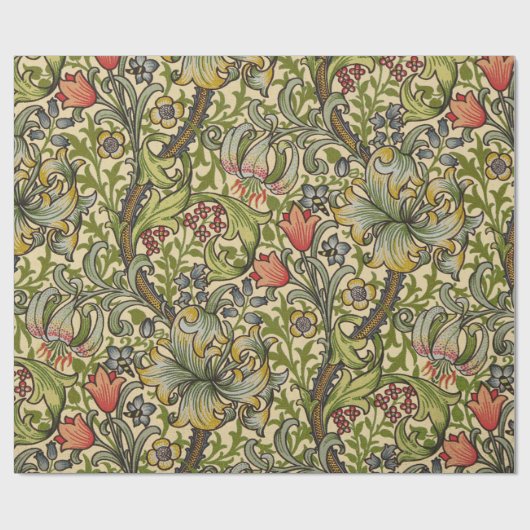 William Morris Golden Lily Cadeaupapier (Vlak)