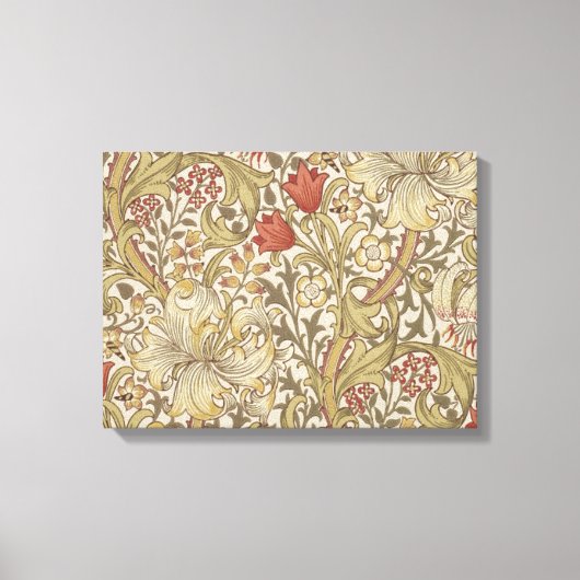 William Morris Golden Lily Canvas Afdruk (Voorkant)