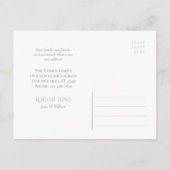 William Morris Golden Lily CC1223 Moving Aankondigingskaart (Achterkant)