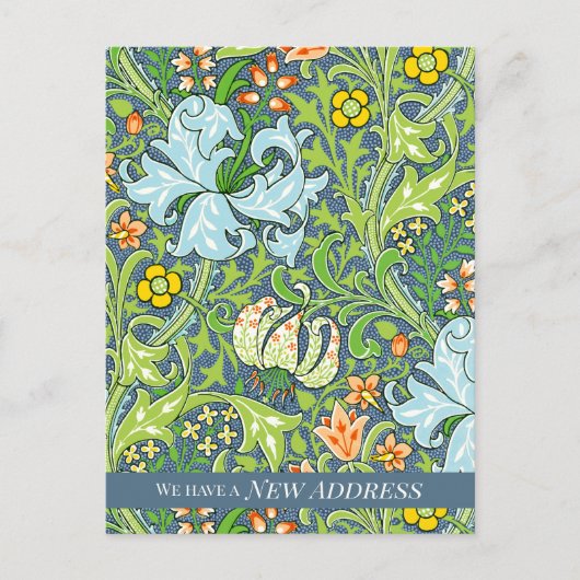 William Morris Golden Lily CC1223 Moving Aankondigingskaart (Voorkant)