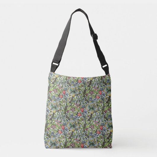 William Morris Golden Lily Chintz Pattern Crossbody Tas (Voorkant)