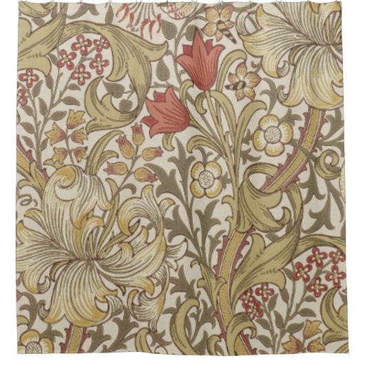 William Morris Golden Lily Douchegordijn (Voorkant)