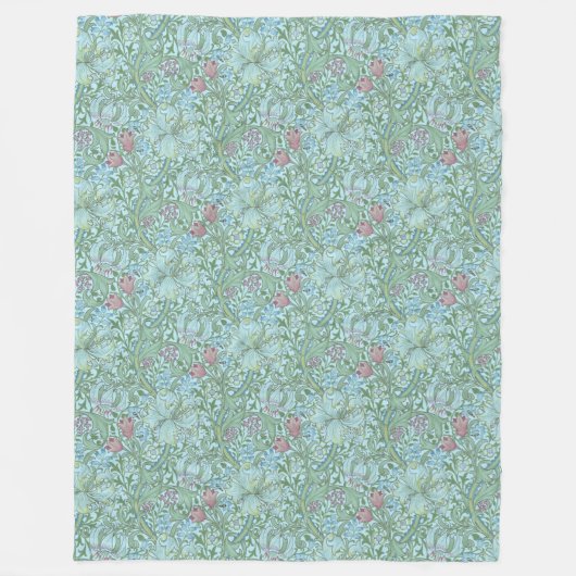  William Morris Golden Lily Fleece Deken (Voorkant)