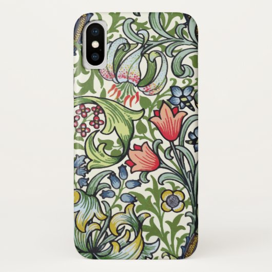 William Morris Golden Lily Floral Chintz Pattern Case-Mate iPhone Case (Achterkant)