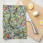 William Morris Golden Lily Floral Chintz Pattern Theedoek (Quarter Fold)