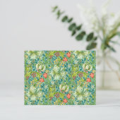 William Morris Golden Lily  Floral Design Briefkaart (Staand voorkant)