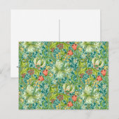 William Morris Golden Lily  Floral Design Briefkaart (Voorkant / Achterkant)