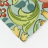 William Morris Golden Lily  Floral Design Fleece Deken (Hoek)