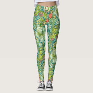 William Morris Golden Lily  Floral Design Leggings