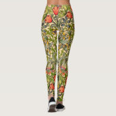 William Morris Golden Lily Floral Design Leggings (Achterkant)