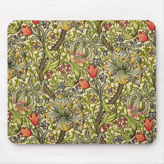 William Morris Golden Lily  Floral Design Muismat (Voorkant)
