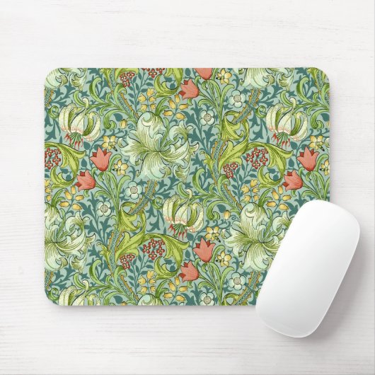 William Morris Golden Lily  Floral Design Muismat (Met muis)