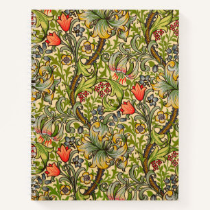 William Morris Golden Lily Floral Design Notitieboek