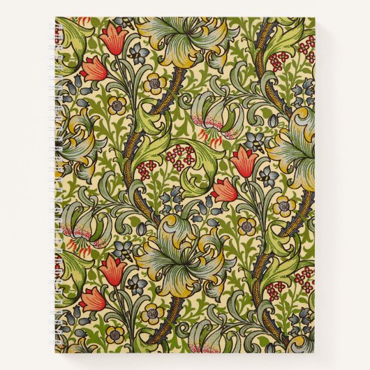 William Morris Golden Lily  Floral Design Notitieboek (Voorkant)