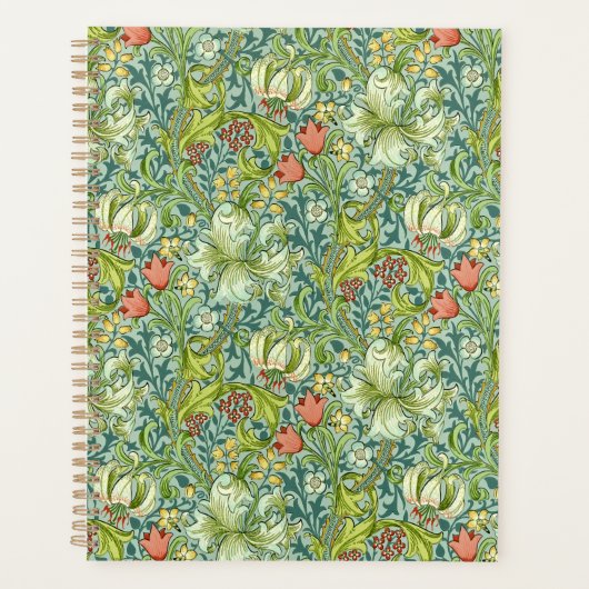 William Morris Golden Lily Floral Design Planner (Voorkant)