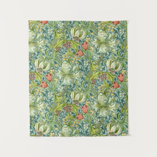 William Morris Golden Lily  Floral Design Wandkleed (Voorkant)