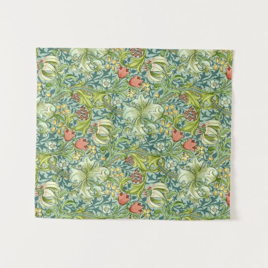 William Morris Golden Lily Floral Design Wandkleed (Voorkant (horizontaal))