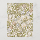 William Morris Golden Lily Garden Flower Classic Briefkaart (Voorkant)