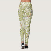 William Morris Golden Lily Garden Flower Classic Leggings (Achterkant)
