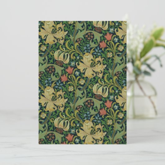 William Morris Golden Lily Kaart (Staand voorkant)