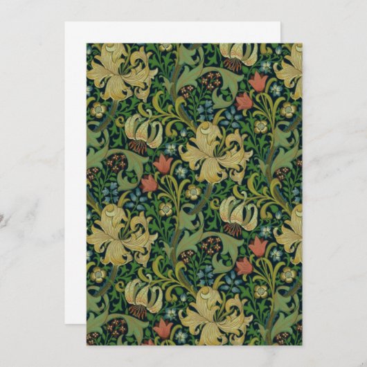 William Morris Golden Lily Kaart (Voorkant / Achterkant)