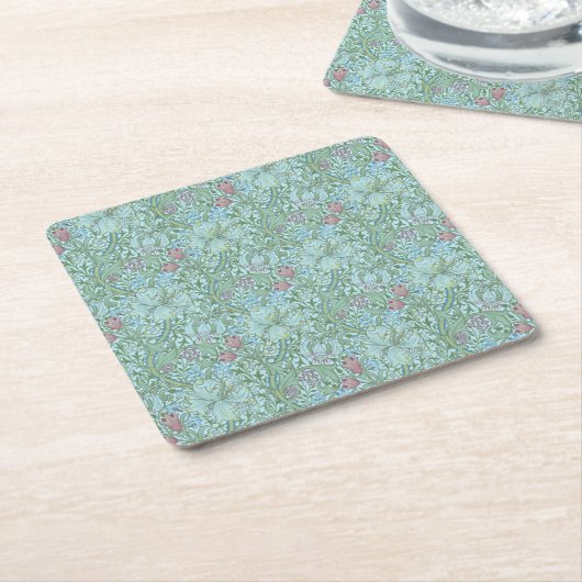  William Morris Golden Lily Kartonnen Onderzetters (Schuin)