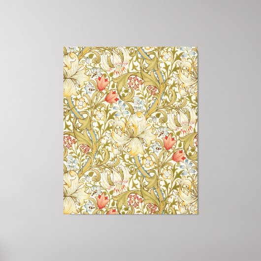 William Morris Golden Lily  Pattern Canvas Afdruk (Voorkant)