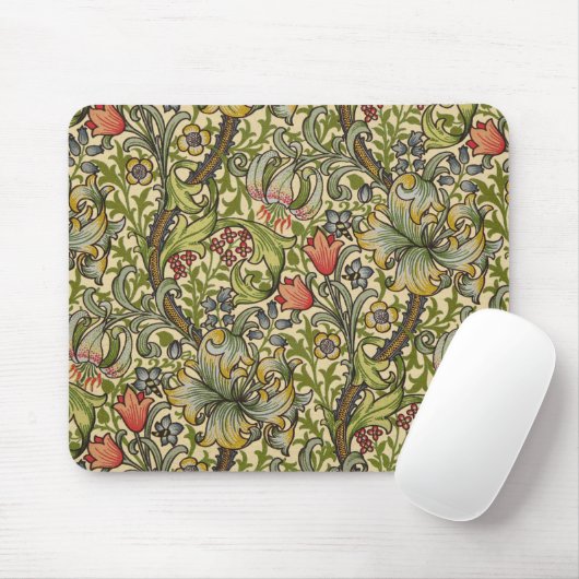 William Morris Golden Lily Pattern Muismat (Met muis)