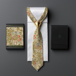 William Morris Golden Lily Pattern Stropdas