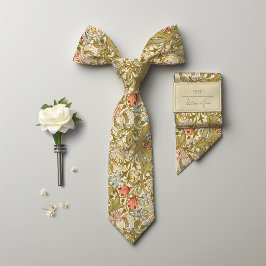 William Morris Golden Lily Pattern Stropdas