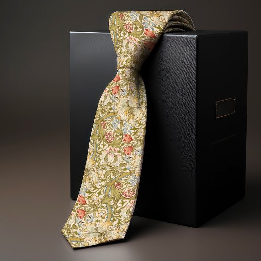 William Morris Golden Lily  Pattern Stropdas