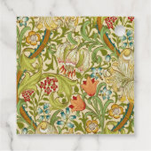 William Morris Golden Lily Pre-Raphaelite Bedankjes Labels (Achterkant)