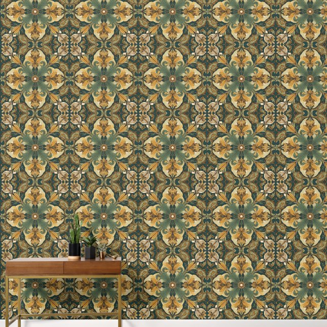 William Morris Golden Lily  Pre-Raphaelite Behang (Hal)