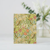 William Morris Golden Lily  Pre-Raphaelite Briefkaart (Staand voorkant)