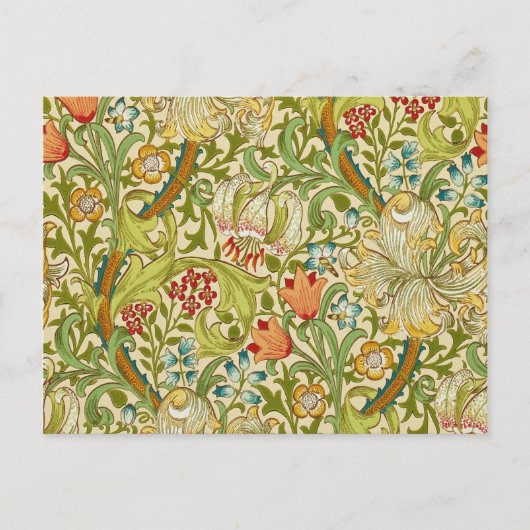 William Morris Golden Lily  Pre-Raphaelite Briefkaart (Voorkant)