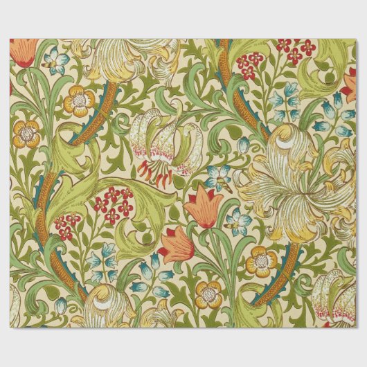 William Morris Golden Lily  Pre-Raphaelite Cadeaupapier (Vlak)
