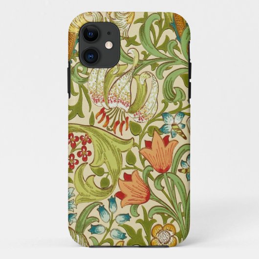 William Morris Golden Lily  Pre-Raphaelite Case-Mate iPhone Case (Achterkant)