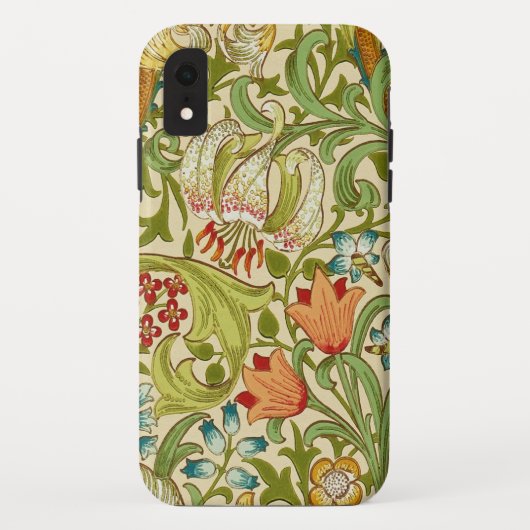 William Morris Golden Lily  Pre-Raphaelite Case-Mate iPhone Case (Achterkant)