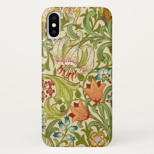 William Morris Golden Lily Pre-Raphaelite Case-Mate iPhone Case (Achterkant)