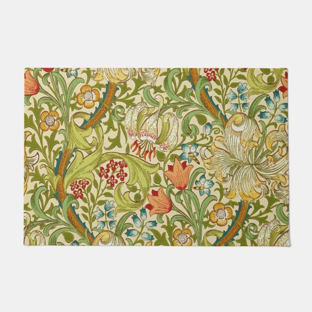 William Morris Golden Lily  Pre-Raphaelite Deurmat (Voorkant)