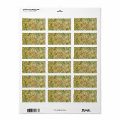 William Morris Golden Lily  Pre-Raphaelite Etiket (Full Sheet)