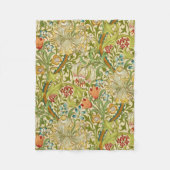 William Morris Golden Lily  Pre-Raphaelite Fleece Deken (Voorkant)