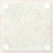 William Morris Golden Lily  Pre-Raphaelite Glazen Onderzetter (Achterkant)