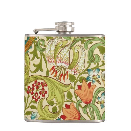 William Morris Golden Lily Pre-Raphaelite Heupfles (Voorkant)