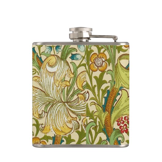 William Morris Golden Lily  Pre-Raphaelite Heupfles (Achterkant)