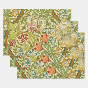 William Morris Golden Lily Pre-Raphaelite Inpakpapier Vel