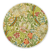 William Morris Golden Lily  Pre-Raphaelite Keramische Knop (Voorkant)